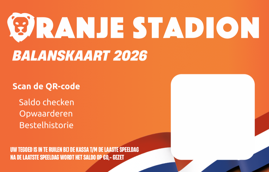 Balanskaart van het Oranje Stadion